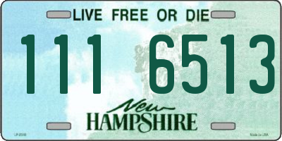 NH license plate 1116513