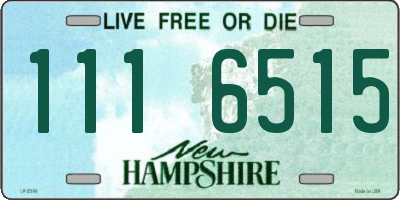 NH license plate 1116515