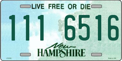 NH license plate 1116516