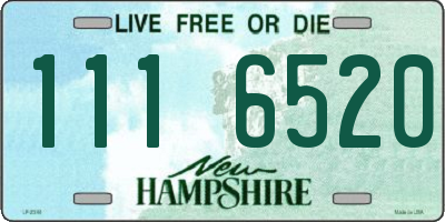 NH license plate 1116520