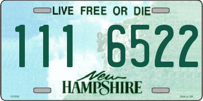 NH license plate 1116522