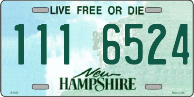 NH license plate 1116524
