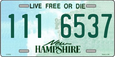 NH license plate 1116537