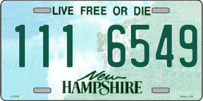 NH license plate 1116549