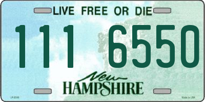 NH license plate 1116550