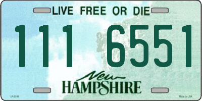 NH license plate 1116551