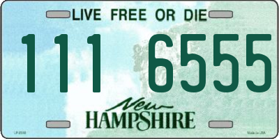 NH license plate 1116555