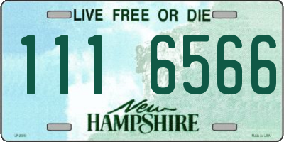 NH license plate 1116566