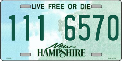 NH license plate 1116570