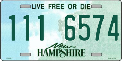 NH license plate 1116574