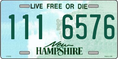 NH license plate 1116576