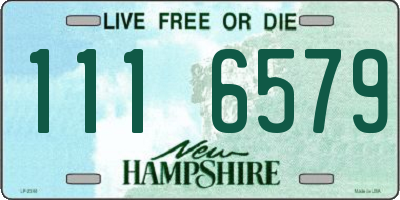 NH license plate 1116579