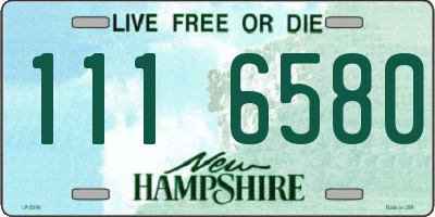 NH license plate 1116580