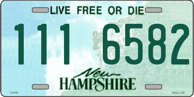 NH license plate 1116582