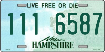 NH license plate 1116587