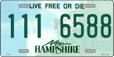 NH license plate 1116588