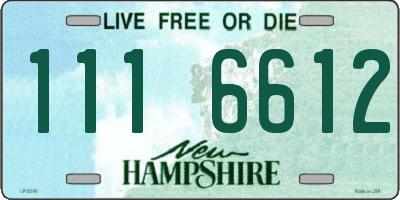 NH license plate 1116612