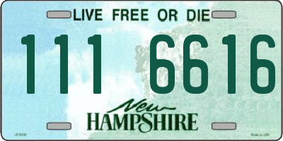 NH license plate 1116616