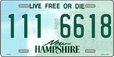 NH license plate 1116618