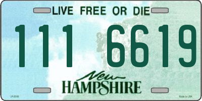 NH license plate 1116619