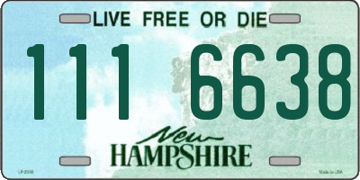 NH license plate 1116638