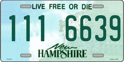 NH license plate 1116639