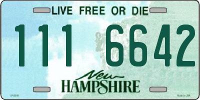 NH license plate 1116642