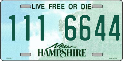 NH license plate 1116644