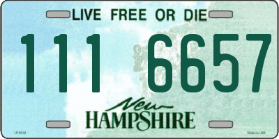NH license plate 1116657