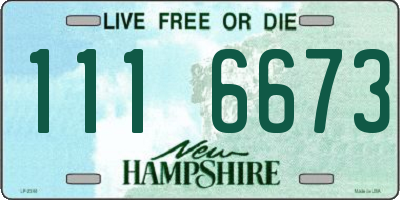 NH license plate 1116673