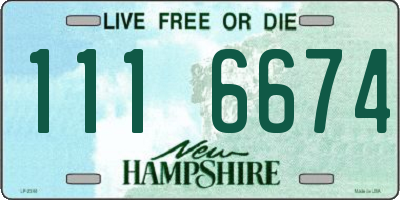 NH license plate 1116674