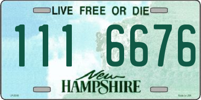 NH license plate 1116676