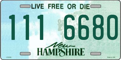 NH license plate 1116680
