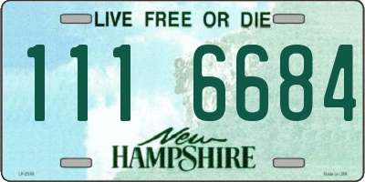 NH license plate 1116684