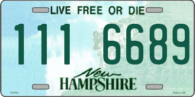 NH license plate 1116689