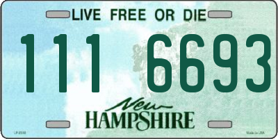NH license plate 1116693