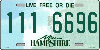 NH license plate 1116696