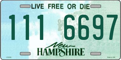 NH license plate 1116697