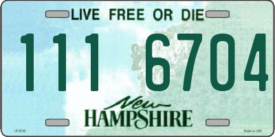 NH license plate 1116704