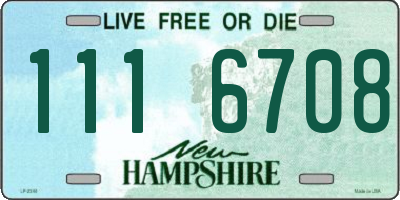 NH license plate 1116708