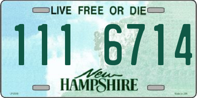 NH license plate 1116714