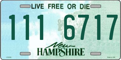 NH license plate 1116717