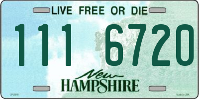 NH license plate 1116720