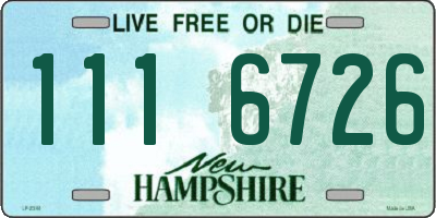 NH license plate 1116726