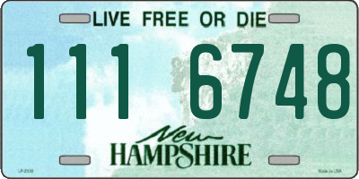 NH license plate 1116748