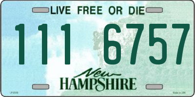 NH license plate 1116757