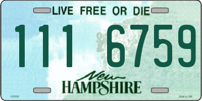 NH license plate 1116759