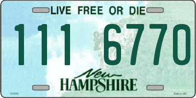 NH license plate 1116770
