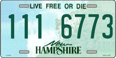NH license plate 1116773