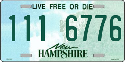 NH license plate 1116776